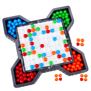 Interaktív stratégiai színes golyó puzzle családi társasjáték (BBLPJ)