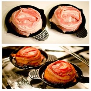 Baconkosár készítő sütőforma - szalonnatál sütő eszköz - 2 db-os készlet (BBM)