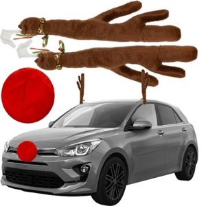 Karácsonyi autós dekoráció készlet - aganccsal és orral (BBL) (BB-20223)