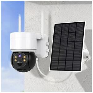 Időjárásálló, kültéri, Wifi biztonsági kamera rendszer napelemmel - vezeték és áramforrás nélkül működtethető okos térfigyelő kamera (BBD)