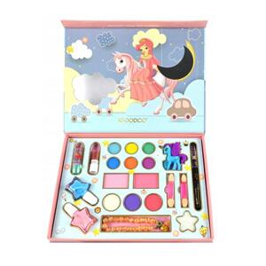 Igoodco 21 részes hercegnős szépítkező készlet - körömlakkokkal, szemfestékekkel, gyöngyékszerekkel, unikornis figurával (BBJ)