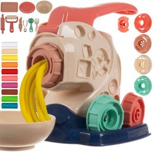 Játék tésztakészítő gép gyerekeknek színes gyurmákkal - kézügyesség fejlesztő, kreatív játék (BB-22526)