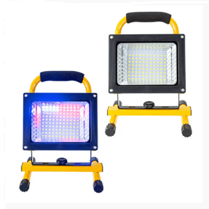 Napelemes hordozható LED reflektor 200 W – beépített akkumulátorral, LED töltéssel (BBV)