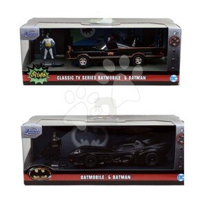 Kisautó Batman Batmobile Jada fém nyitható ajtókkal és Batmanafigurával 4 fajta hossza 13,6 cm 1:32 J3213006
