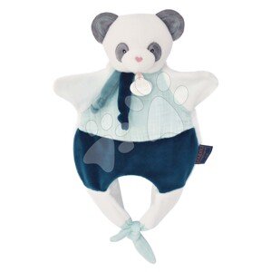 Plüss panda kesztyűbáb Doudou Amusette 3in1 Doudou et Compagnie kék 30 cm 0 hó-tól DC3824