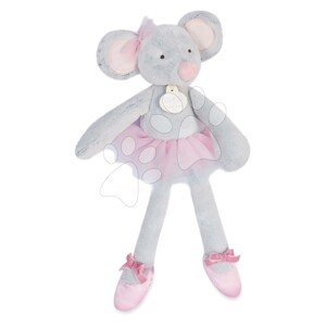 Plüss rongybaba egérke Mouse My Doudou Ballerine Doudou et Compagnie rózsaszín 30 cm ajándékcsomagolásban 0 hó-tól DC3975