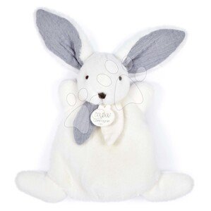 Plüss nyuszi Bunny Happy Glossy Doudou et Compagnie kék 17 cm ajándékcsomagolásban 0 hó-tól DC3885