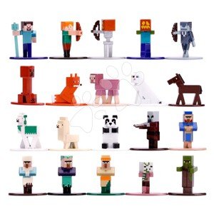 Gyűjthető figurák Minecraft 20-Pack Jada fém készlet 20 fajta 4 cm magas JA3265001