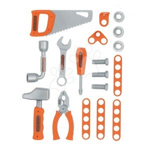 Sada 6 druhov pracovných nástrojov Tools Set Black&Decker Smoby s montážnymi dielmi od 3 rokov SM360934
