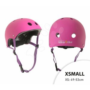 Védősisak Pink smarTrike XS állítható 49-53 méret 11 szellőzőnyílás rózsaszín