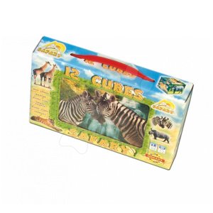 Dohány nagy játékkockák mix szafari állatkák 602-1