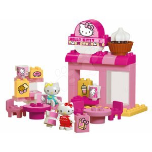 Építőjáték PlayBIG Bloxx Cafe BIG Hello Kitty kávézóban barátnőjével 2 figura 45 darabos 1,5-5 évesnek