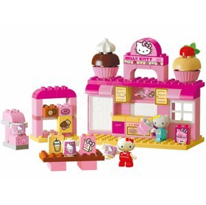 Építőjáték PlayBIG Bloxx Backerei BIG Hello Kitty pékségben barátnőjével 82 darabos és 2 figura 1,5-5 évesnek