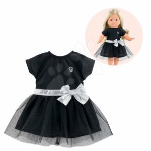 Ruhácska Evening Dress Black Ma Corolle 36 cm játékbaba részére 4 évtől