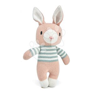 Kötött nyuszkó Finbar Hare Knitted Baby Doll Threadbear 18 cm puha lágy pamutból ajándékcímkével 0 hó-tól