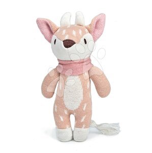 Kötött szarvas Fearne Deer Knitted Baby Doll Threadbear 18 cm puha lágy pamutból ajándékcímkével 0 hó-tól