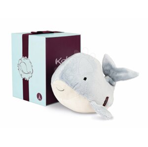 Plüss bálna Lollipop Whale Les Amis Kaloo szürke 19 cm puha plüssből ajándékdobozban 0 hó-tól