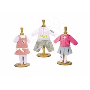 Smoby ruhácskák Baby Nurse játékbabának 160065 rózsaszín/szürke/fehér