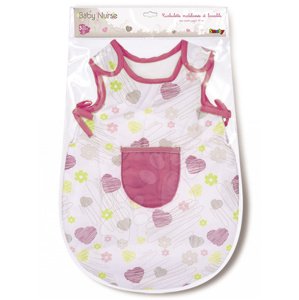 Smoby pizsama játékbabának Baby Nurse 024396 fehér-rózsaszín