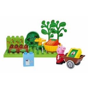 Épitőjáték Peppa Pig Basic Sets II. PlayBIG Bloxx figurával a kertben 1,5-5 évesnek