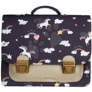 Iskolai aktatáska It Bag Classic Midi Rainbow Unicorn Jeune Premier ergonomikus luxus kivitel 30*38 cm