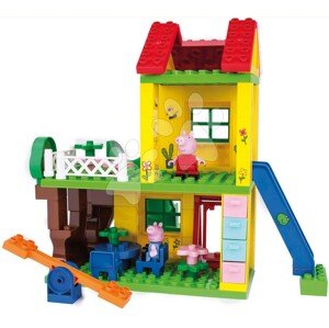 Építőjáték Peppa Pig Play House PlayBig Bloxx BIG házikó csúszdával libikókával 2 figurával 72 részes 1,5-5 évesnek