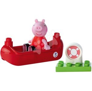 Építőjáták Peppa Pig Starter Set PlayBig Bloxx BIG figura csónakkal 1,5-5 évesnek