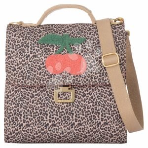 Uzsonnás doboz Lunch Bag Leopard Cherry Jeune Premier ergonomikus luxus kivitel  22*24 cm JPLUN22184