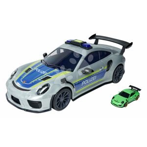 Játékautó rendőrségi dobozban Porsche 911 GT3 RS Polizei Carry Case Majorette hanggal és fénnyel 1 játékautó