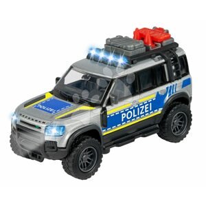 Rendőrautó Land Rover Police Majorette hanggal és fénnyel hossza 12,5 cm