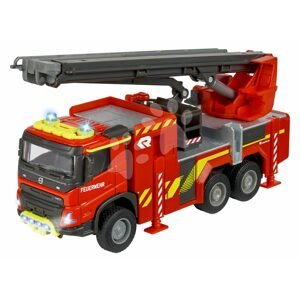 Tűzoltóautó Volvo Truck Fire Engine Majorette hanggal és fénnyel hossza 19 cm