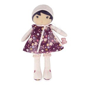 Rongybaba kisbabáknak Violette Doll Tendresse Kaloo 32 cm lila ruhácskában puha textilből 0 hó-tól