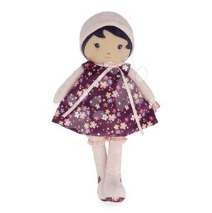 Rongybaba kisbabáknak Violette Doll Tendresse Kaloo 40 cm lila ruhácskában puha textilből 0 hó-tól