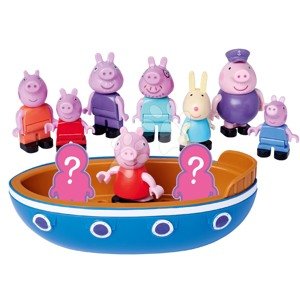 Hajó figurával Peppa Pig Waterplay Surprise Boat Set BIG két figurával meglepiként minden vízi pályához