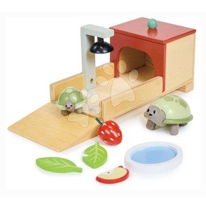 Fa teknősbéka lak Tortoise Pet Set Tender Leaf Toys 2 figurával és kiegészítőkkel