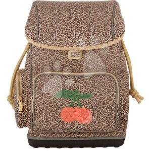 Iskolai nagy hátizsák Ergomaxx Leopard Cherry Jeune Premier ergonomikus luxus kivitel 39*26 cm