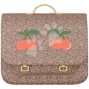 Iskolai aktatáska It Bag Maxi Leopard Cherry Jeune Premier ergonomikus luxus kivitel 35*41 cm