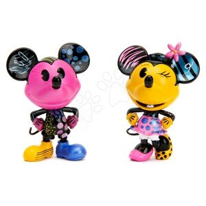 Figurák gyűjtői darabok Mickey és Minnie Designer Jada fém 2 drb magasságuk 10 cm