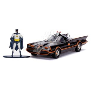 Kisautó Batman Classic Batmobil 1966 Jada fém Batman figurával hossza 12,7 cm 1:32