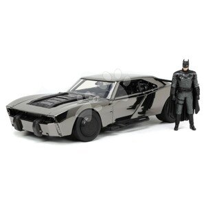 Kisautó Batman Batmobile 2022 Comic Con Jada fém nyitható ajtókkal és Batman figurával hossza 19 cm 1:24