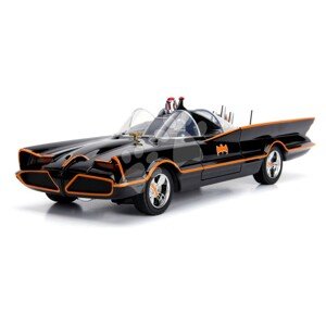 Kisautó Batman Classic Batmobile Jada fém világítással 2 figurával hossza 28 cm 1:18