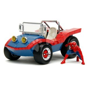 Kisautó Marvel Buggy Jada fém Spidermana figurával hossza 19 cm 1:24