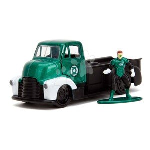 Kisautó Chevy COE 1952 DC Jada fém nyitható ajtókkal és Green Lantern figura hossza 20,5 cm 1:32  JA3253015