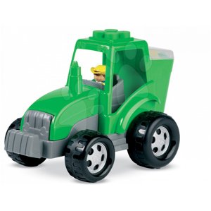 Écoiffier műanyag traktor építőjátékkal Abrick 1584 zöld vagy piros