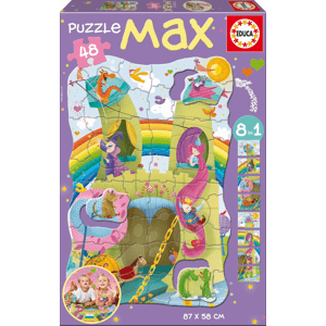 Gyerek puzzle Giant Hercegnő lovaggal Educa 48 db 15902 színes