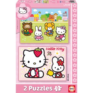 Gyerek puzzle Hello Kitty Educa 2x20 db 14219 színes