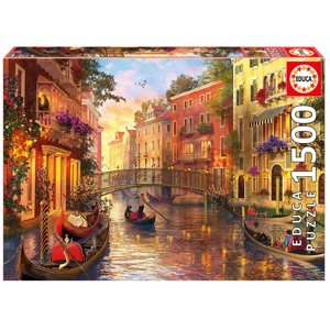 Educa puzzle Genuine Sunset in Venice 1500 rész 17124